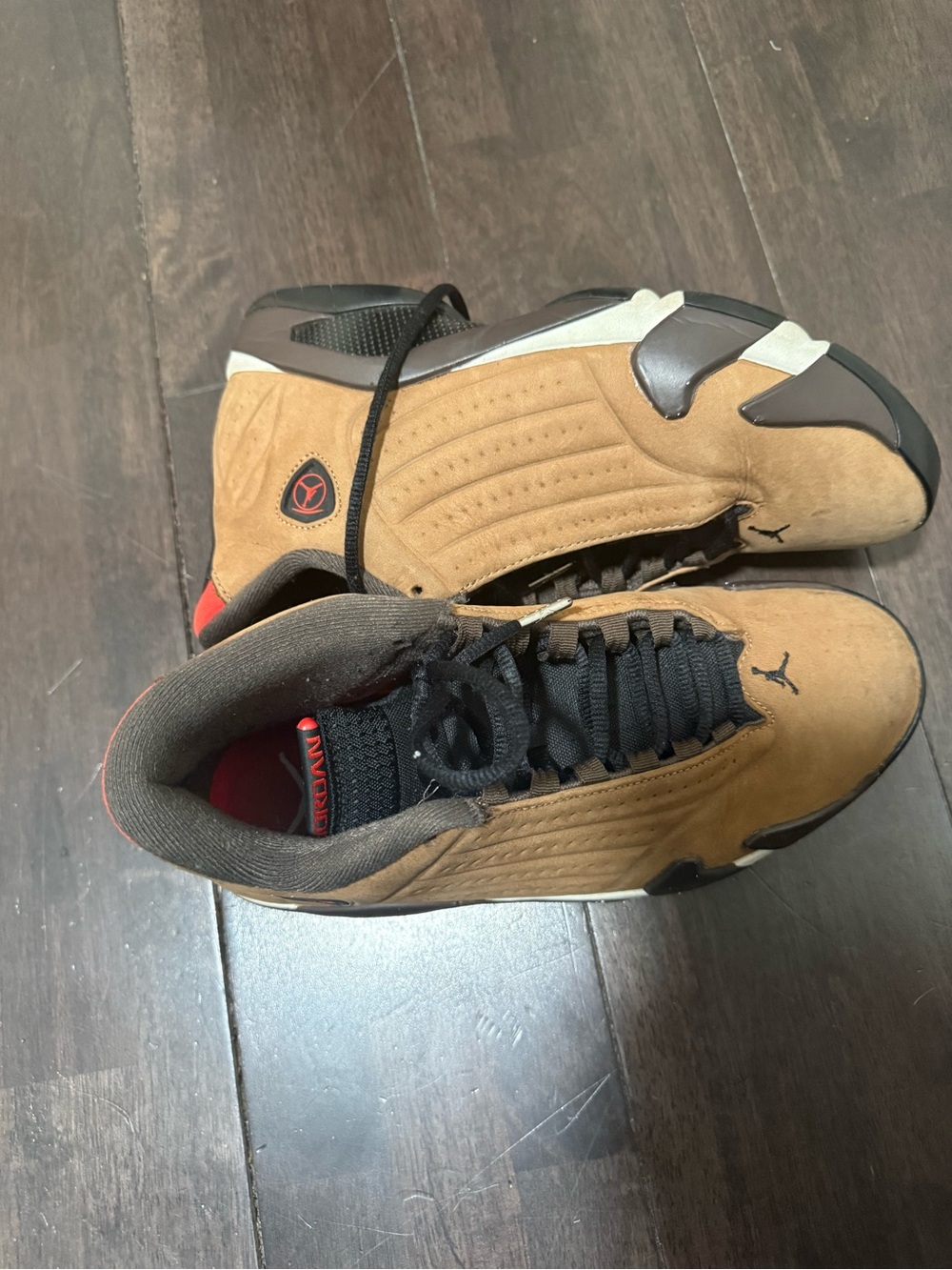 Jordan Men’s Suede Sneakers in Brown with Black Accents